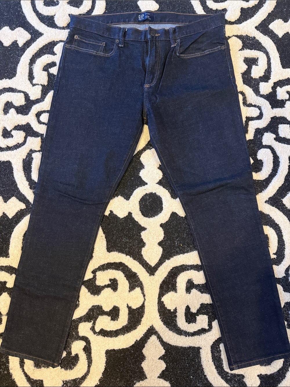 Mens GAP Skinny Jeans 34x30 . Dark Denim